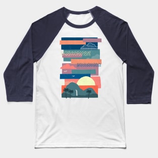 Tropical Skies Baseball T-Shirt